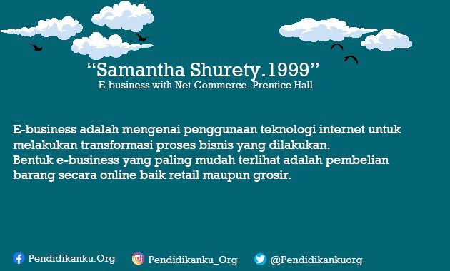 E-Business Menurut Samantha Shurety (1999)