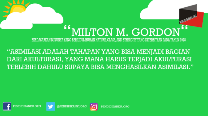 Pengertian Asimilasi Menurut Milton M. Gordon
