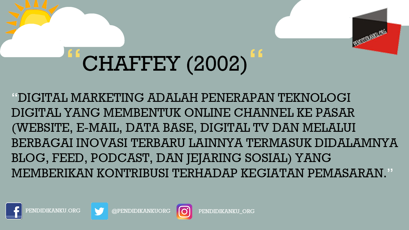 Menurut Chaffey (2002)