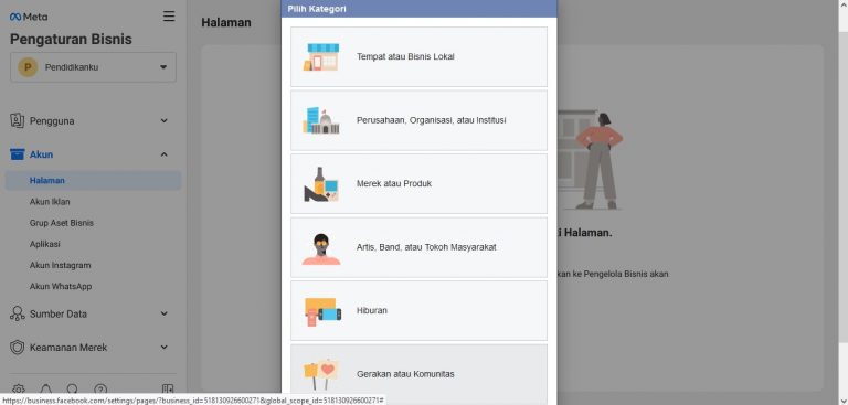 Cara membuat halaman facebook bisnis manager