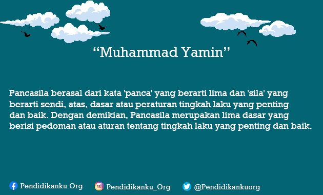 Pancasila Menurut Muhammad Yamin