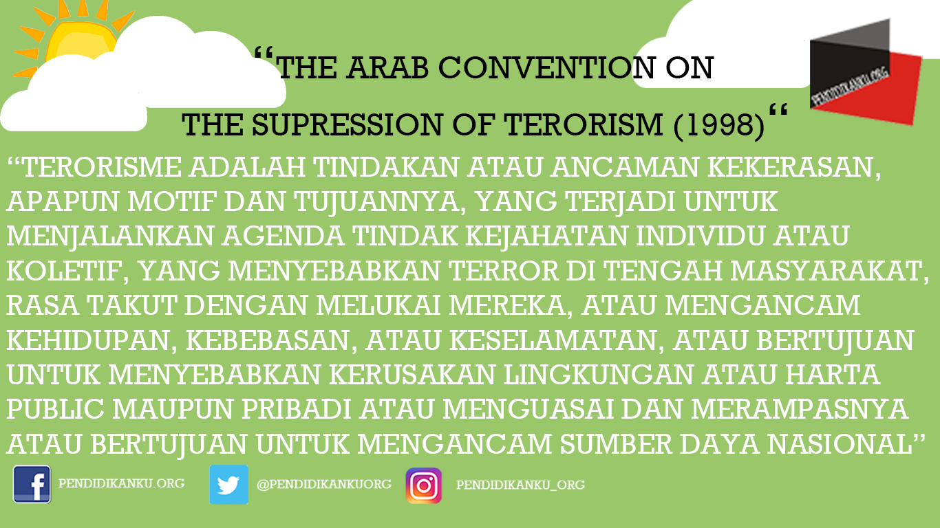 The arab convention on the supression of terorism (1998)