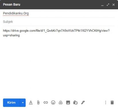 Cara Mengirim File Dari Google Drive Lewat Gmail