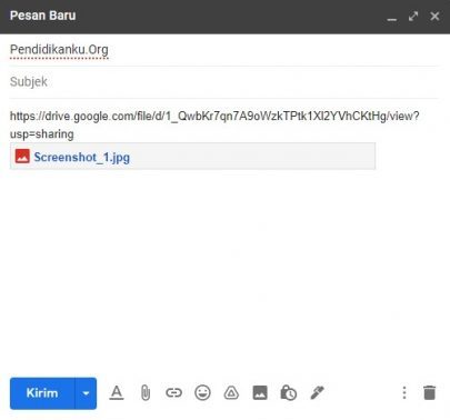 Cara Mengirim File Dari Google Drive lewat Gmail